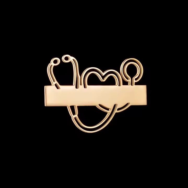 Ecuson Personalizat "Stetoscop" - Simbolul Dedicării Medicale