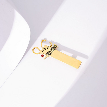 Broșă Personalizată “Heartbeat” – Diamant Roșu