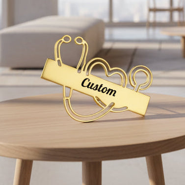 Ecuson Personalizat "Stetoscop" - Simbolul Dedicării Medicale