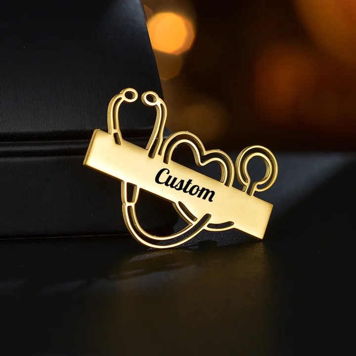 Ecuson Personalizat "Stetoscop" - Simbolul Dedicării Medicale